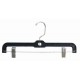 14" Black Plastic Pant/Skirt Hanger w/Clips