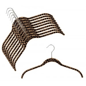 Slim-Line Printed "Cheetah" Shirt Hanger