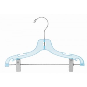 Children's Clear Plastic Dress Hanger - 10