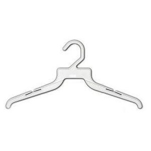 10" White Plastic Children's Shipping Hanger