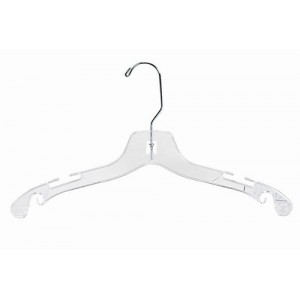 14" Clear Plastic Children's Top Hanger