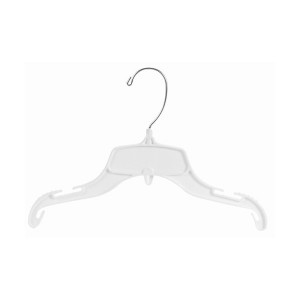 Unbreakable White Plastic Children's Top Hanger