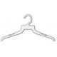 12" White Plastic Children's Shipping Hanger 
